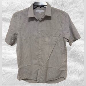 Men’s Old Navy short sleeve, button down shirt, gray, size Large
